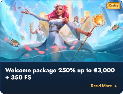 Bonusbanner för Casea Casino välkomstpaket
