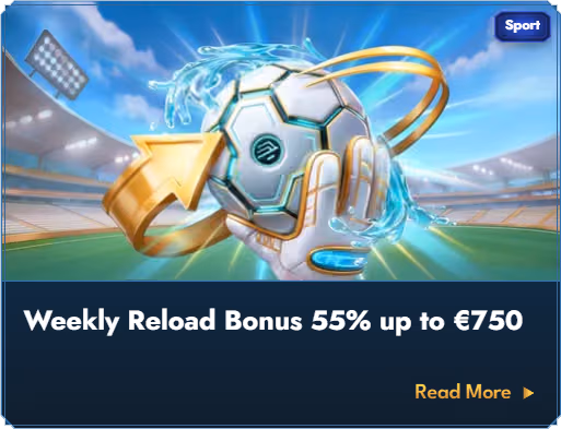 Banner för Casea Casinos veckovisa reloadbonus